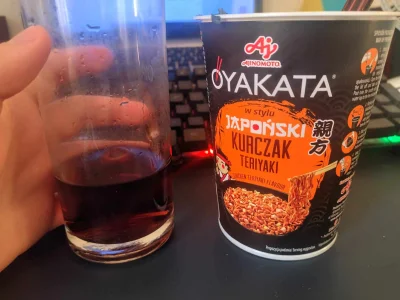 RadosnaKloaka - Oyakatka o smaku kurczaka Teriyaki, do tego Cola z lodem plus słonecz...