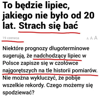 smutny_kojot - Ten wpis plusują tylko osoby, które jakoś przetrwały rekordowe lipcowe...