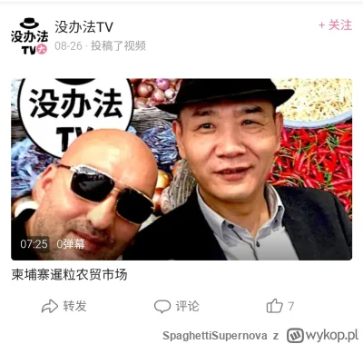 SpaghettiSupernova - Filmik z największą liczbą lajków ma tych lajków 7.