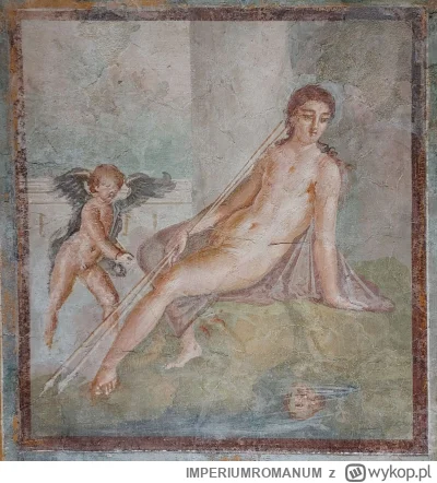 IMPERIUMROMANUM - Fresk rzymski ukazujący Narcyza przyglądającego się swojemu odbiciu...