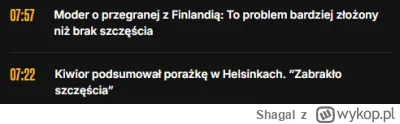 Shagal - #mecz
Piłkarze jeszcze nie ustalili przyczyny problemu.