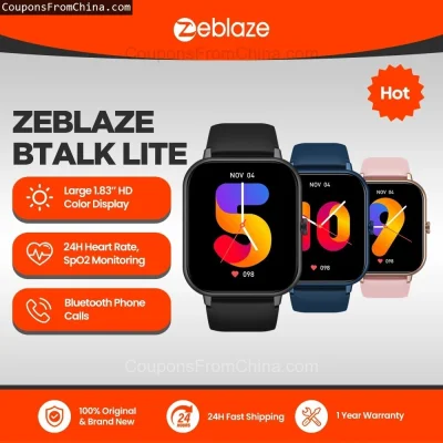 n____S - ❗ Zeblaze Btalk Lite Smart Watch
〽️ Cena: 12.14 USD (dotąd najniższa w histo...