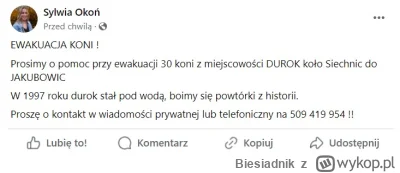 Biesiadnik - Pilna prośba o pomoc! 
Ewakuują się gospodarstwa podmiejskie w #wroclaw ...