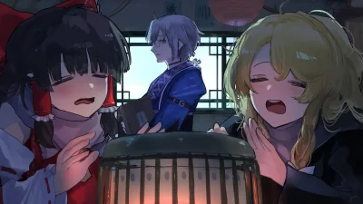 OttoFlick - #randomanimeshit #anime #touhou #reimuhakurei #rinnosukemorichika #marisa...