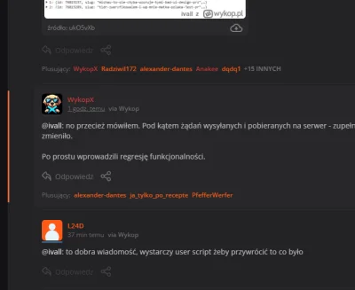 WykopX - > to dobra wiadomość, wystarczy user script żeby przywrócić to co było

@L24...