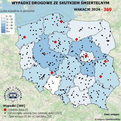 Salido - Minął 72. (z 73) dzień wakacji. 

W ciągu ostatniej doby miało miejsce 8 wyp...