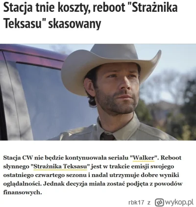 rbk17 - #walker #seriale #straznikteksasu

 A więc nowy Strażnik teksasu padł na 4 se...