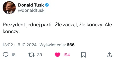 Gours - Tutaj Tusk się ewidentnie myli, co dzisiaj zostało udowodnione. Dwóch partii....
