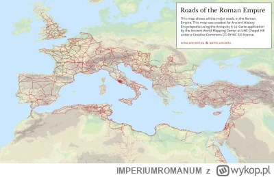 IMPERIUMROMANUM - Najnowsze badanie naukowców - zestawiono na mapie drogi rzymskie i ...