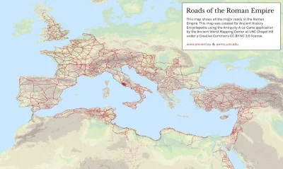 IMPERIUMROMANUM - Najnowsze badanie naukowców - zestawiono na mapie drogi rzymskie i ...