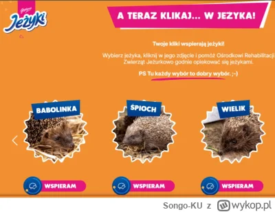 Songo-KU - #pomoc #powodz #jeze #zwierzaczki #zwierzeta
Jeden klik i pomagasz jeżykom...