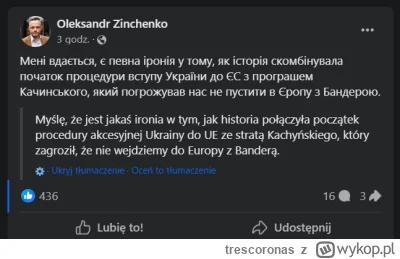 t.....s - "Bracia" myślą, że teraz będą mogli Banderę na sztandarach nosić i wejdą do...