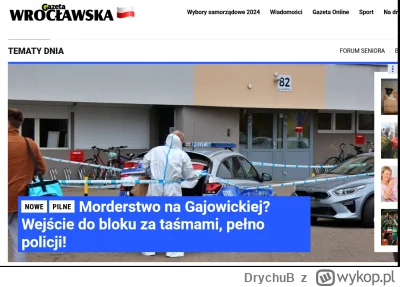 DrychuB - Jak nie śmiertelne potrącenie przez tramwaj, to morderstwo w bloku. Miasto ...