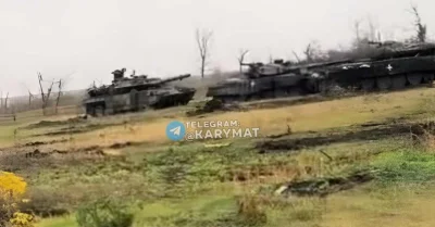 Nateusz1 - Czołgi PT-91 Twardy oraz T-72M1, dostarczone z Polski, które podobno próbo...