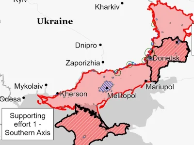 KotletzChabowy - Tyle Ukraińcy zdołali odbić na kontrofensywie (zaznaczone na niebies...