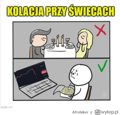 Afrobiker - @tomasiak znowu się szykuje kolacja przy świecach