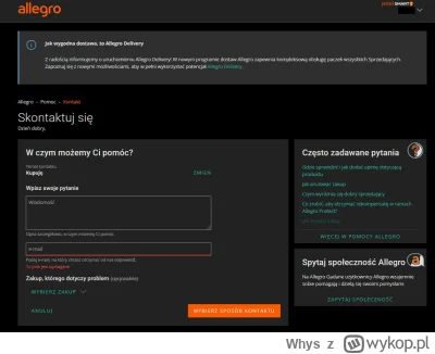 Whys - @allegro_pl: Tym formularzem. Nie ukrywam, że musiałem wykazać sporo samozapar...