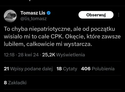 WykopowyInterlokutor - Jak to dobrze, że każdy Polak mieszka w Warszawie i okolicach....