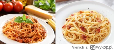 Vienich - 16.
Spaghetti Bolognese czy Carbonara, które lepsze według was?

#glupiewyk...