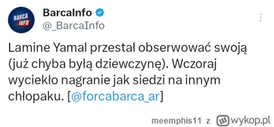 meemphis11 - #mecz #barcelona

Dzień dobry 
Świeża dostawa informacji o transferach w...