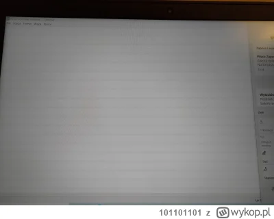 101101101 - Czy takie poruszające się w dół czarno-szare pasy na ekranie laptopa podc...