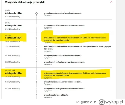 69guziec - #kurierzy #inpost #kurier #dhl

Powie ktoś, czemu kurier DHL od poniedzial...