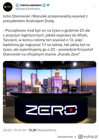 toszamono - #kanalzero #duda #sejm #polityka #mazurek #mazurekkaczynskiego