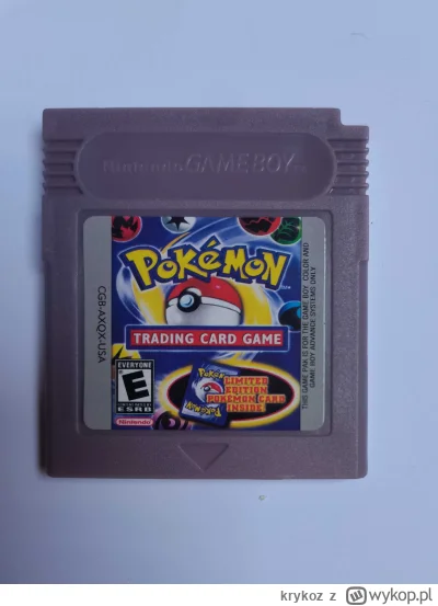 krykoz - #pokemon #gameboy

Zawsze mam bekę jak widzę tą grę. Oczywiście jest to podr...