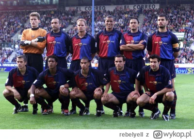 rebelyell - FC Barcelona 98/99
Ile nazwisk wymienicie z pamięci? 
#mecz #fcbarcelona ...