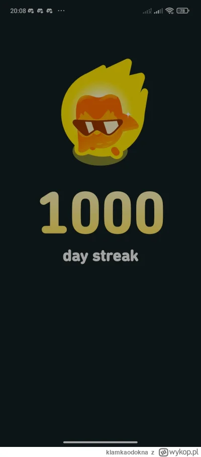 klamkaodokna - Jeden komentarz pod tym wpisem i porzucam ten streak
#duolingo #naukaj...