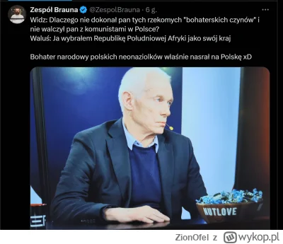 ZionOfel - Idol #psychoprawica morderca waluś zezłomował swoich wyznawców. No cóż, ta...