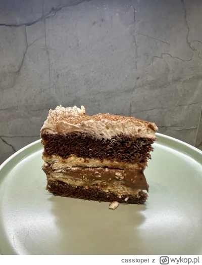 cassiopei - Dzisiaj byli goście, więc zrobiłam „torcik” czekoladowy z masą kajmakową ...
