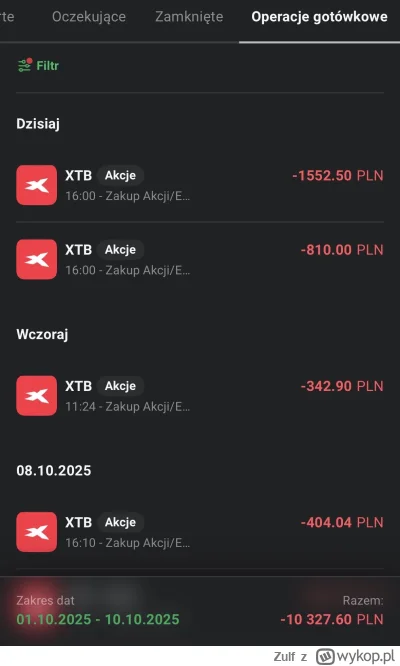 Zulf - #meczennicyxtb #gielda 
Urednianie ciag dalszy:
+10k w 10 dni.