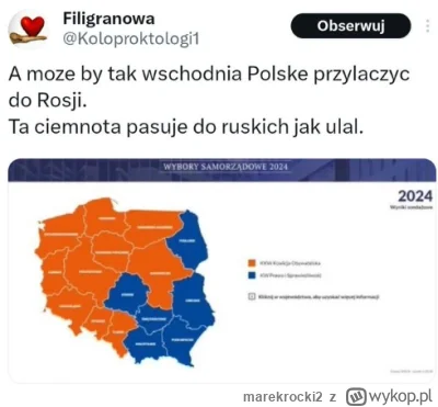 marekrocki2 - #polityka

-Olej kampanie na wschodzie Polski
-Skup sie na TVN24, TVP i...