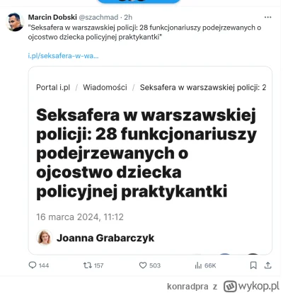 konradpra - #policja #heheszki

Za mundurem p.... sznurem XD

https://x.com/szachmad/...