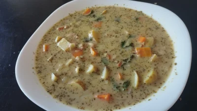 Sandrinia - Bramborová polévka, znacznie smaczniejsza z młodymi ziemniakami
#ambitnep...