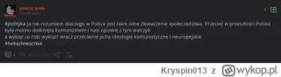 Kryspin013 - Nie wiedziałem, że masz mnie na czarno @powrotkrula, a się naprodukowałe...