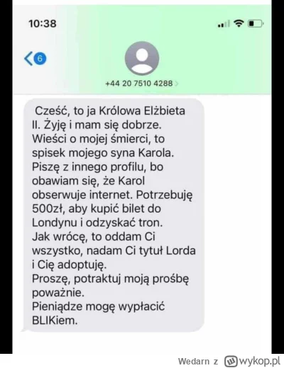 Wedarn - Jak myślicie fake czy nie? Bo nie ukrywam tytuł lorda bym przytulił.

#szans...