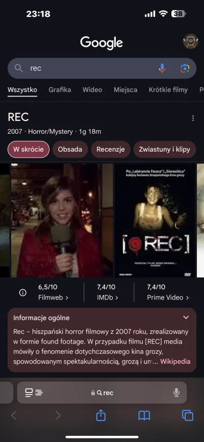 MePix - @vieveble: jak nie widziałeś to REC 
ale hiszpańska wersja (chyba) oryginalna...