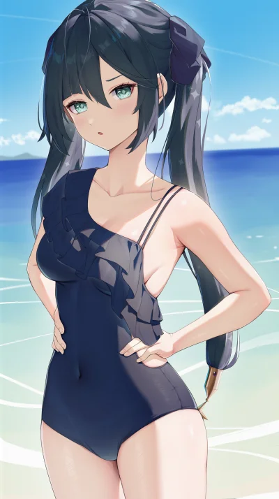 KsyzPhobos - #mona #genshinimpact #anime #randomanimeshit #swimsuit