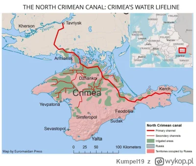 Kumpel19 - Po eksplozji zapory w nowej kachowce.. Krym stracił swój najważniejszy kan...