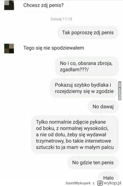 SaintWykopek - @blinkarA Bojem siem. (╯︵╰,)