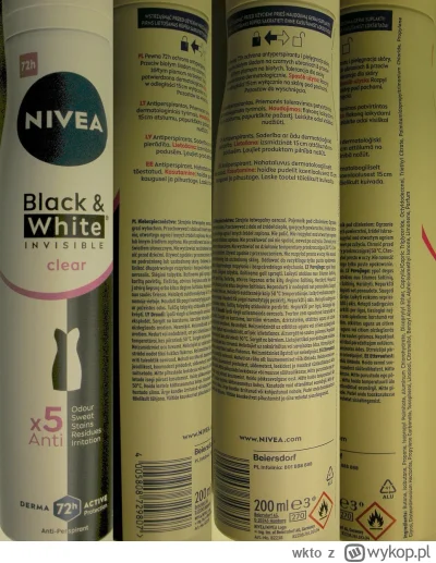 wkto - #listaproduktow
#antyperspirant Black & White Invisible clear spray Nivea #niv...