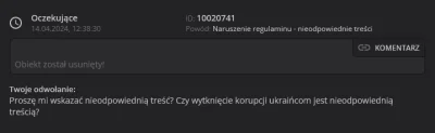 G06DbT - Halo @Moderacja @a__s macie zamiar się odnieść do mojego pytania? Bo nie ukr...