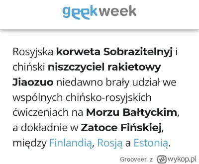 Grooveer - Czy Bałtyk nie miał być zamkniętym akwenem NATO po dołączeniu Finlandii i ...