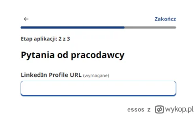 essos - Dlaczego niektóre firmy obowiązkowo rządają podania linka do profilu na linke...