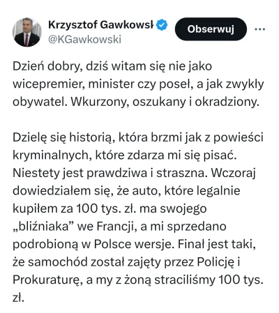Olek3366 - #polityka 
Współczuję tak jak każdemu ale pan Krzysztof zderzył się właśni...