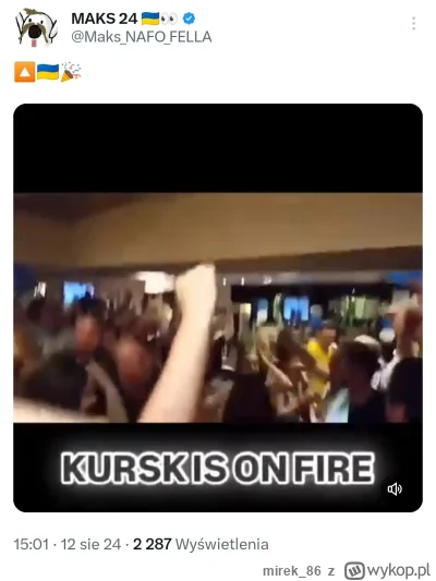 mirek86 - #ukraina ( ͡º ͜ʖ͡º)

https://x.com/MaksNAFOFELLA/status/1822981855857029519...