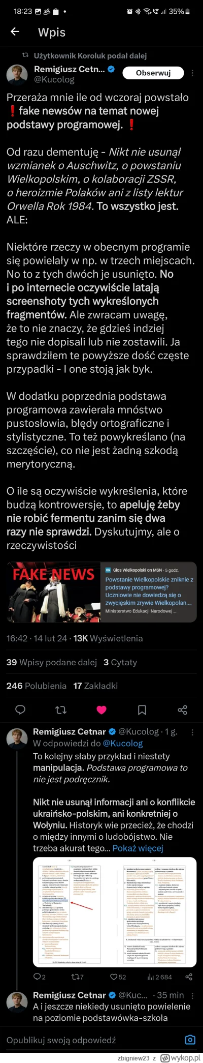 zbigniew23 - Cała afera z zmianami w podstawie programowej przekoloryzowana i przesad...