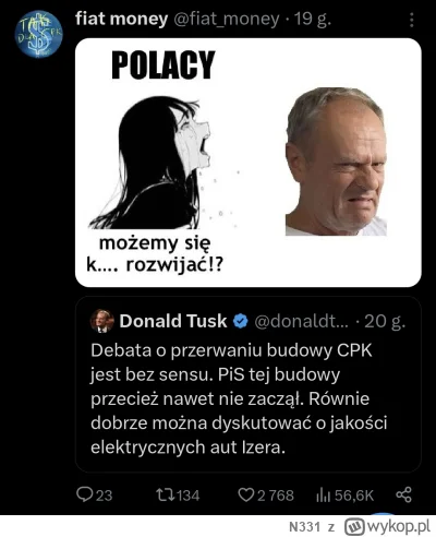 N331 - Tu nie chodzi czy Polska potrzebuje czy nie potrzebuje CPK. Trzeba wreszcie za...